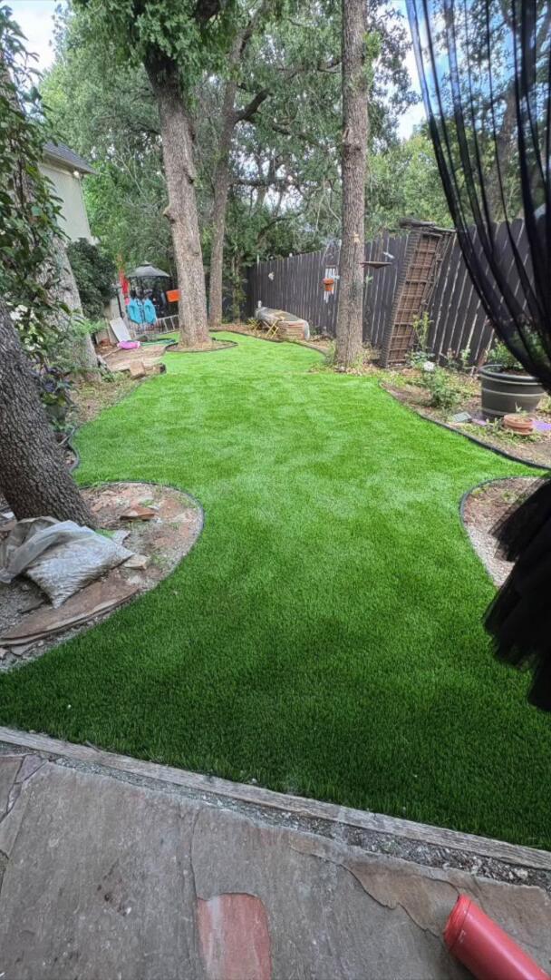 Backyard Turf Transformation - Keller, TX